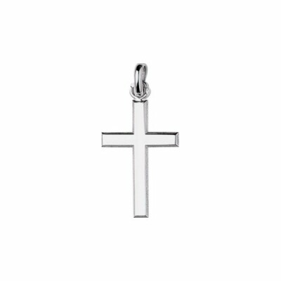 Pendentif Croix en or blanc