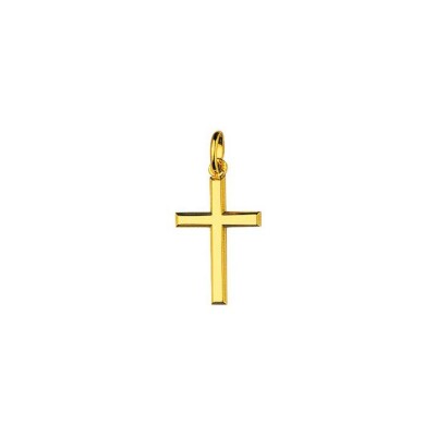 Pendentif croix en or jaune