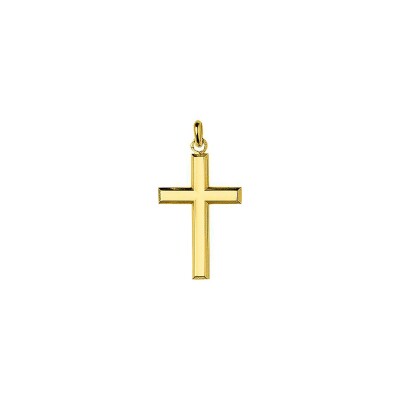 Pendentif croix en or jaune