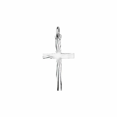 Pendentif Croix en or blanc