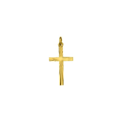 Pendentif croix en or jaune