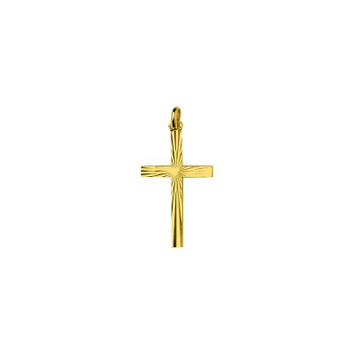 Pendentif croix en or jaune