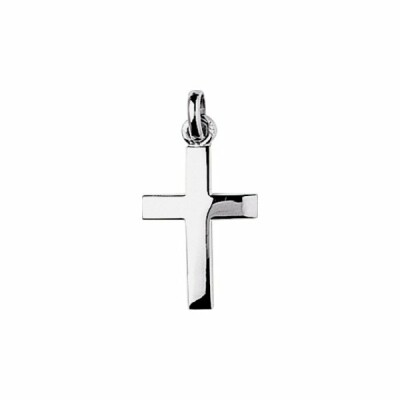 Pendentif Croix en or blanc