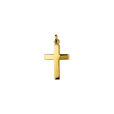 Pendentif croix en or jaune