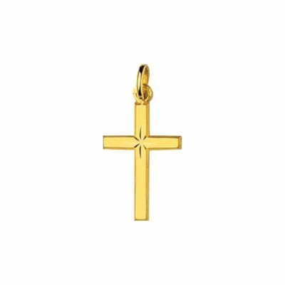 Pendentif religieux Croix en or jaune