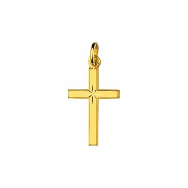 Pendentif religieux Croix en or jaune