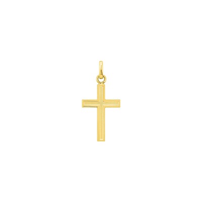 Pendentif croix en or jaune