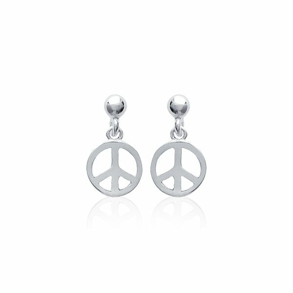 Boucles d'oreilles en argent rhodié