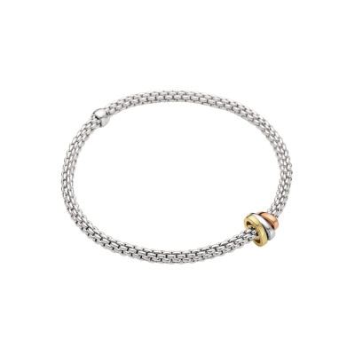 Bracelet Fope PRIMA en or blanc, or jaune et or rose