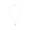 Pendentif dinh van sur chaîne Double Cœurs R10 en or rose et diamants