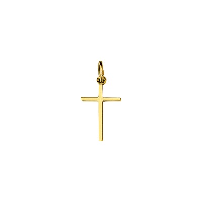Pendentif croix en or jaune