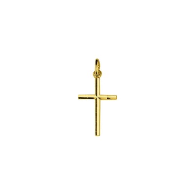 Pendentif croix en or jaune