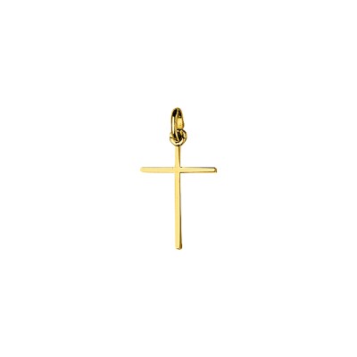 Pendentif croix en or jaune
