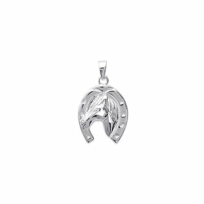 Pendentif en argent rhodié