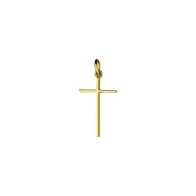 Pendentif croix en or jaune
