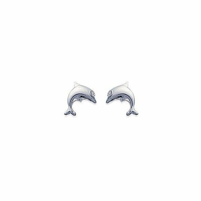 Boucles d'oreilles en argent rhodié