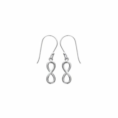 Boucles d'oreilles en argent rhodié