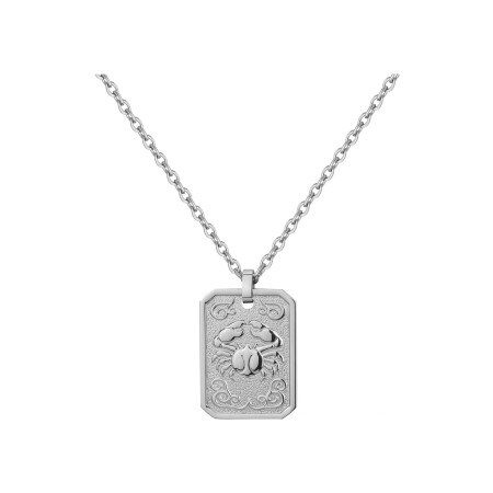 Collier Phebus médaille cancer en acier