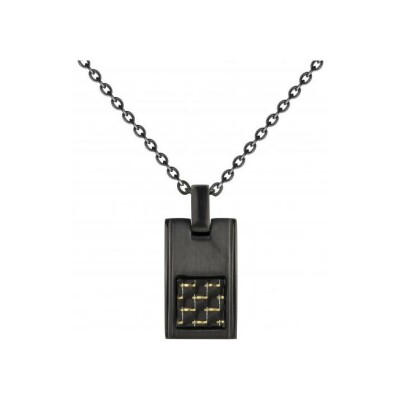 Collier Phebus en acier et carbone