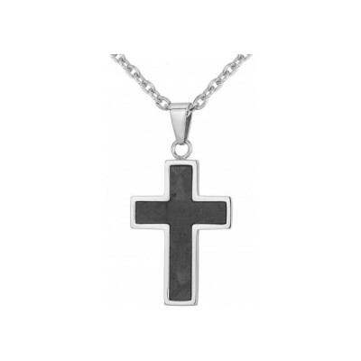 Collier Phebus en acier et carbone