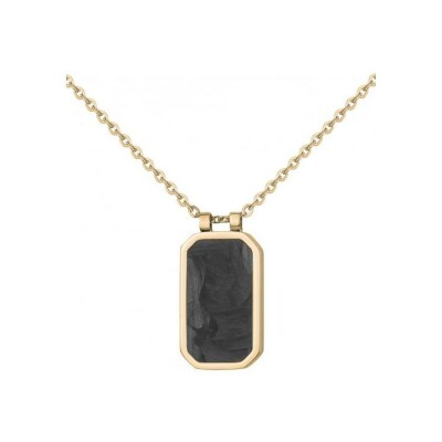 Collier Phebus en acier et carbone