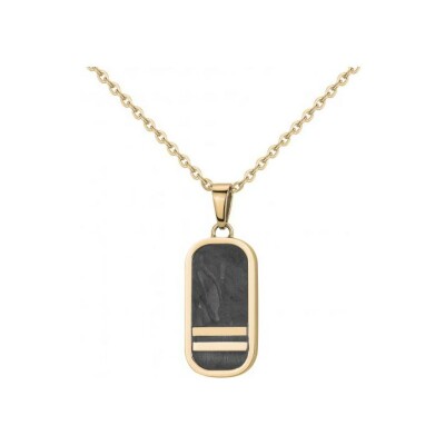 Collier Phebus en acier et carbone