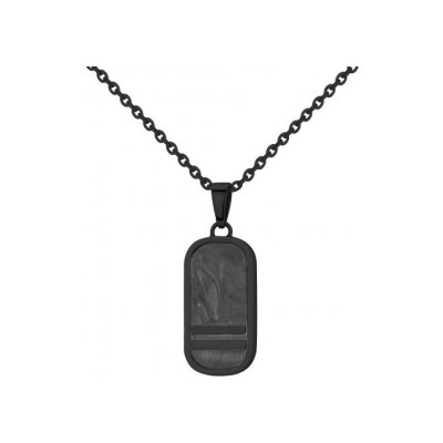 Collier Phebus en acier et carbone