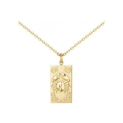 Collier en acier pvd doré - 50+10cm