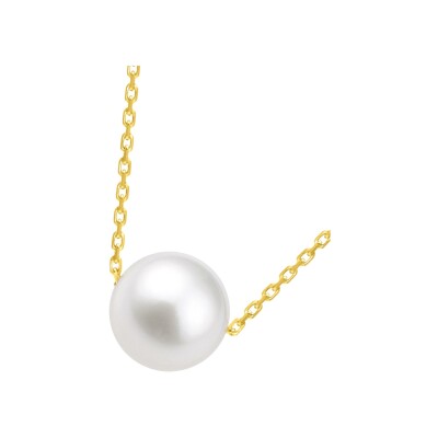 Collier en or jaune et perle de culture
