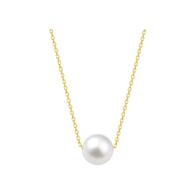 Collier en or jaune et perle de culture