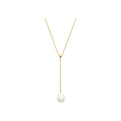 Collier en or jaune et perle de culture
