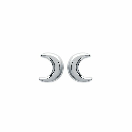 Boucles d'oreilles en argent rhodié