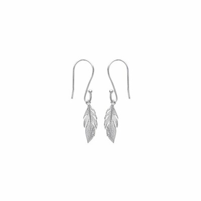 Boucles d'oreilles en argent rhodié