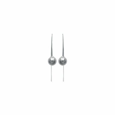 Boucles d'oreilles en argent rhodié