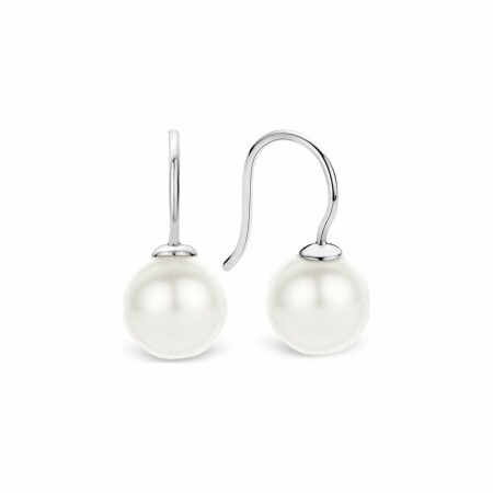 Boucles d'oreilles Ti Sento en argent et perle Swarovski 10mm