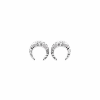 Boucles d'oreilles en argent rhodié