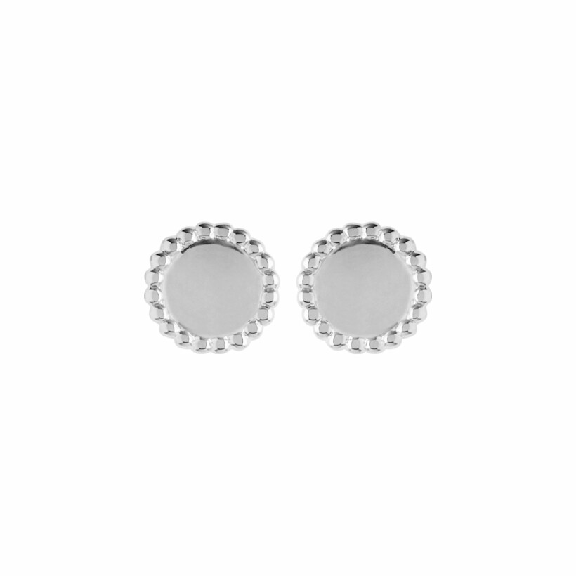 Boucles d'oreilles en argent rhodié