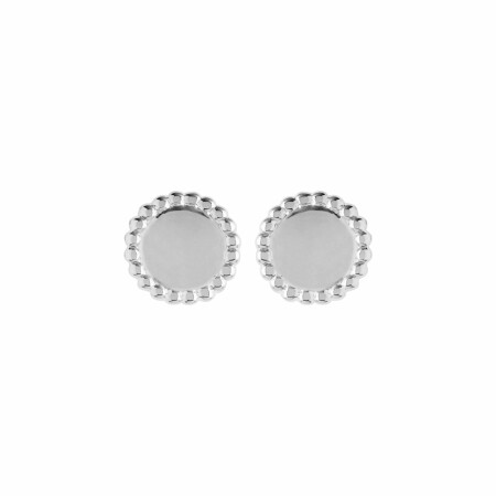 Boucles d'oreilles en argent rhodié