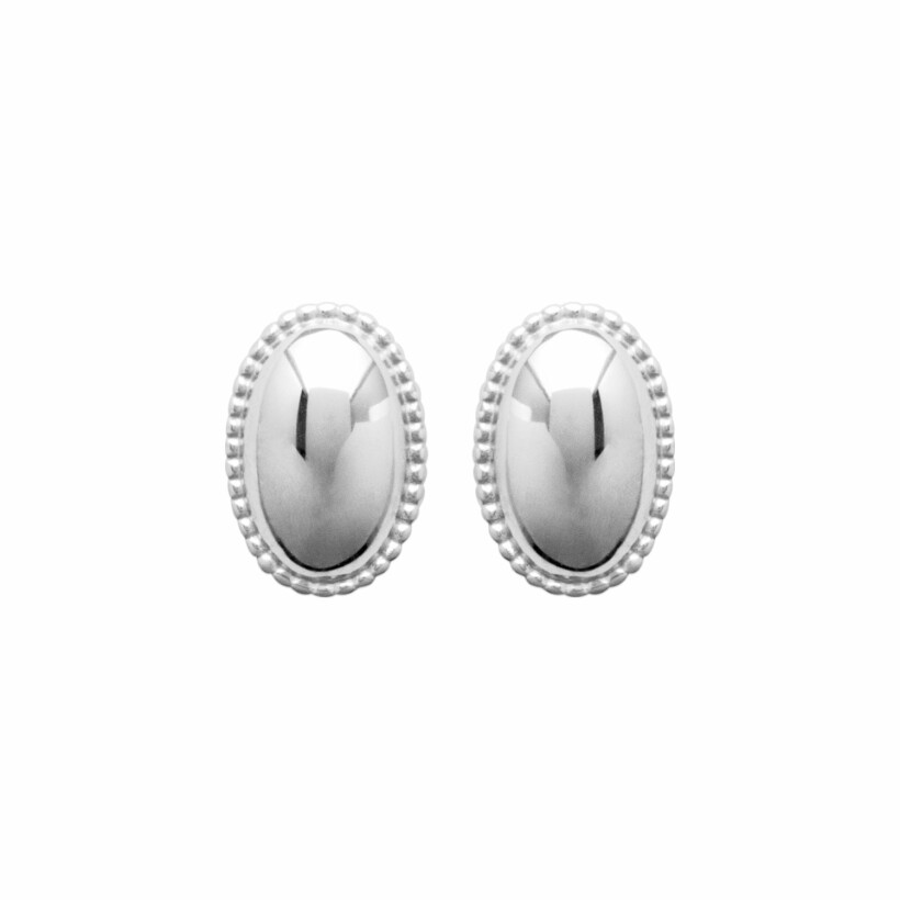 Boucles d'oreilles en argent rhodié