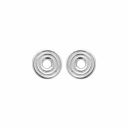 Boucles d'oreilles en argent rhodié