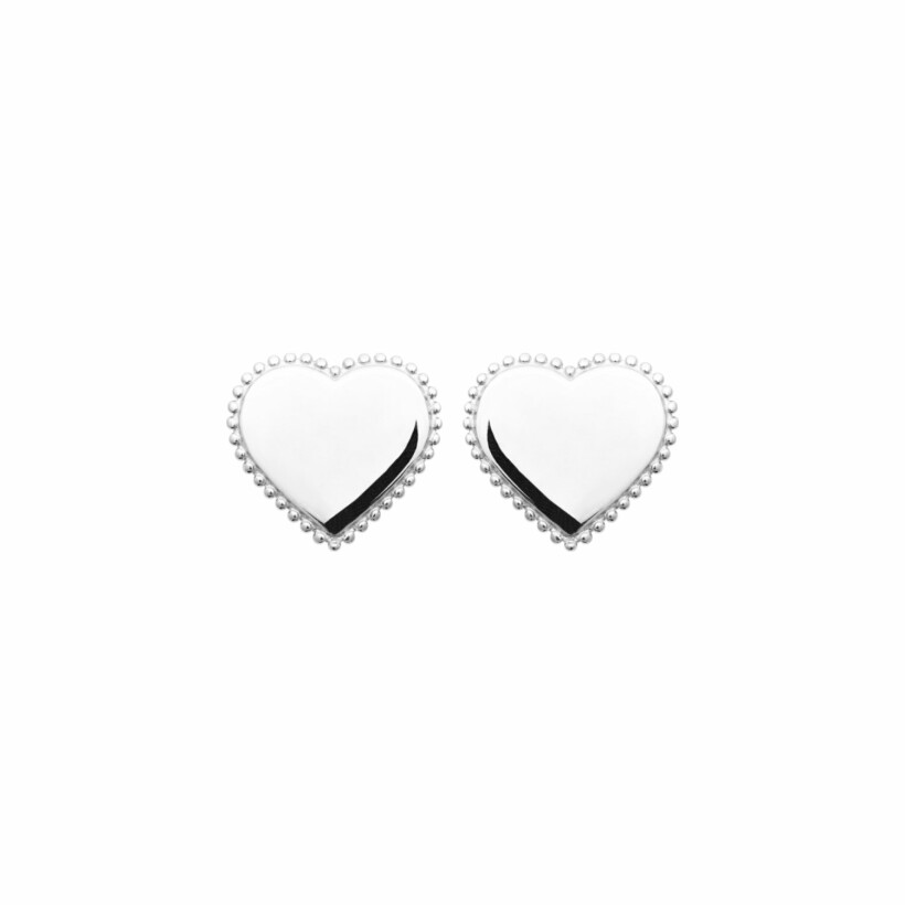 Boucles d'oreilles en argent rhodié