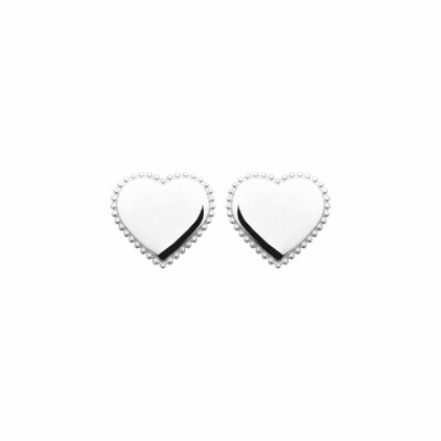 Boucles d'oreilles en argent rhodié