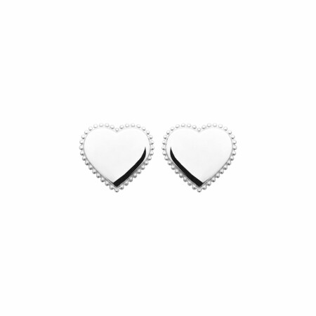 Boucles d'oreilles en argent rhodié