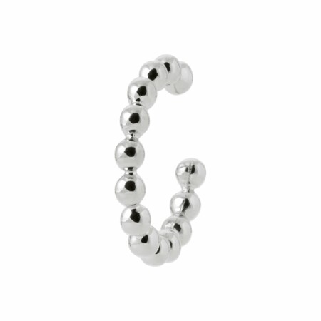 Mono boucle d'oreille en argent rhodié