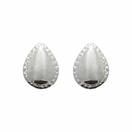 Boucles d'oreilles en argent rhodié