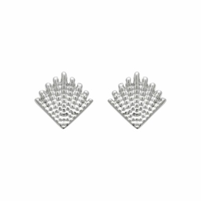 Boucles d'oreilles en argent rhodié