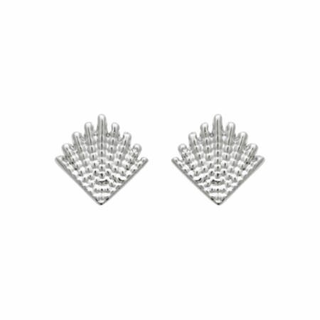 Boucles d'oreilles en argent rhodié