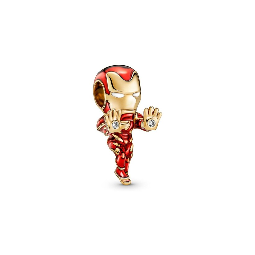 Charm Pandora marvel the Avengers Iron Man en métal doré