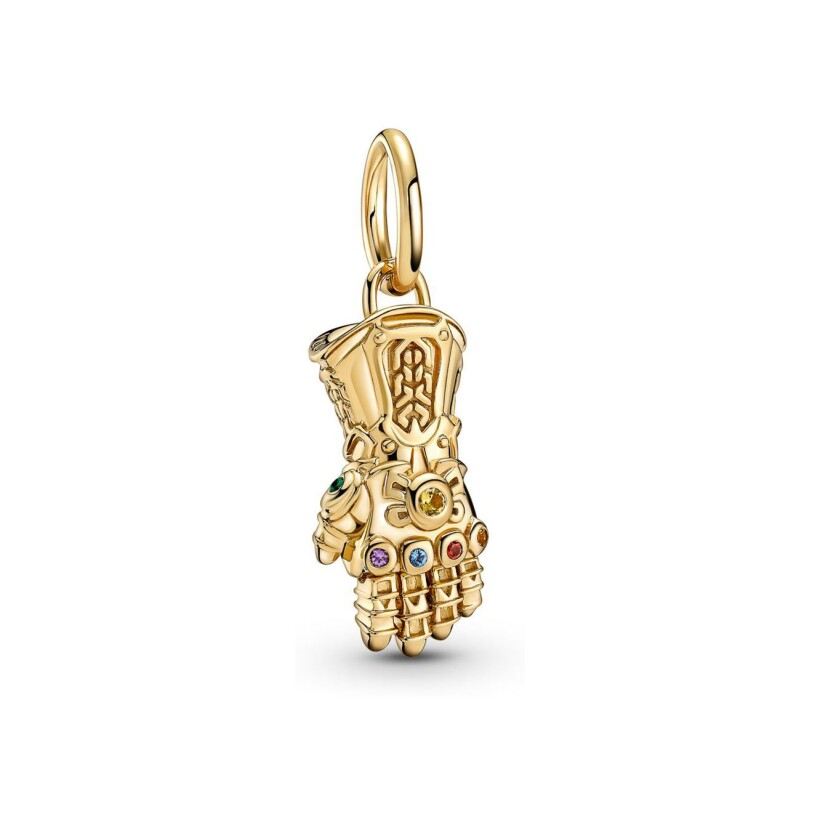 Charm Pandora avec pendentif Marvel the Avengers gant de l'infini en métal doré