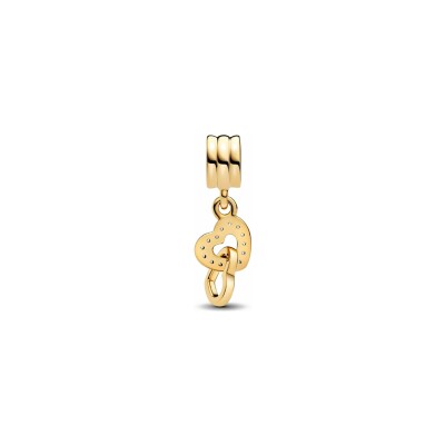 Charm Pandora Cœurs Entrelacés en métal doré